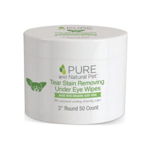 PURE and Natural Pet - Tear Stain Removing Eye wipes