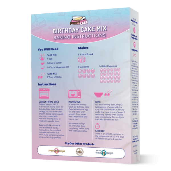 Puppy Cake - Birthday Cake Mix - Image 2